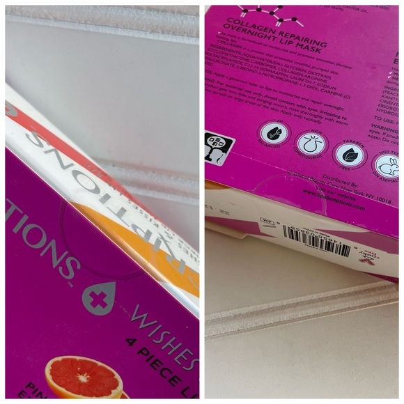 SPA SCRIPTIONS 4PC Lip Therapy Set Wishes & Kisses Lip Mask And Scrub New - Picture 4 of 5